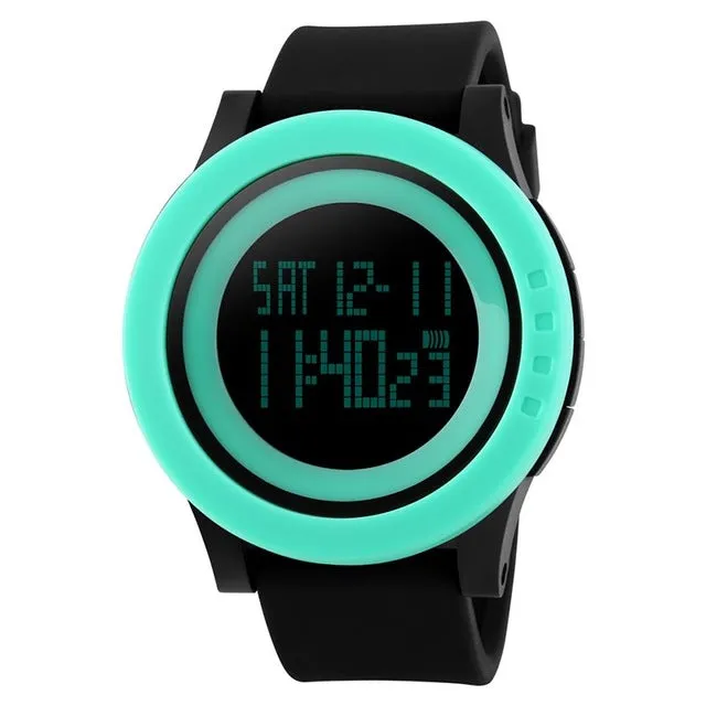 SKMEI Large Dial Outdoor Men Sports Watches LED Digital Wristwatches Waterproof Alarm Chrono Calendar Fashion Casual Watch 1142